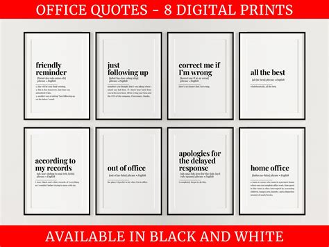 Funny Office Wall Art Set 8 DIGITAL PRINTABLES Funny Quotes - Etsy