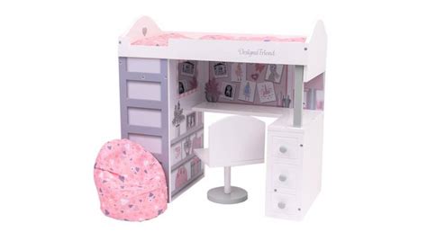 Buy Designafriend Wooden All in One Bedroom | Doll accessories | Argos