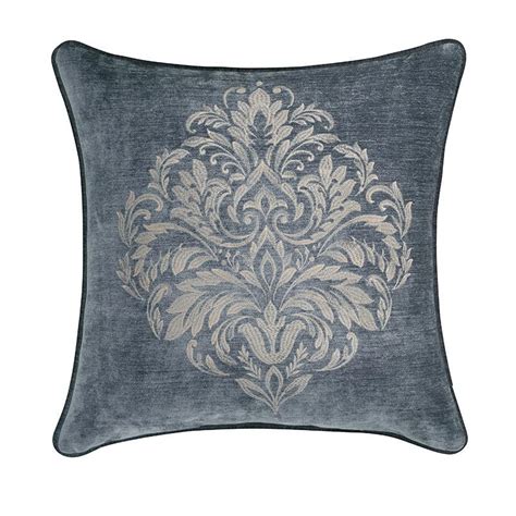 Sicily Teal Square Embellished Decorative Throw Pillow 20" x 20" By J ...