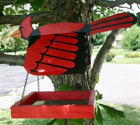 Cardinal Bird Feeder - Etsy