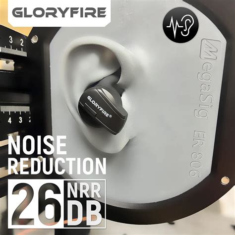 26dB Noise Reduction Electronic Silencer Earbuds Black - Shooting Range Hearing Protection