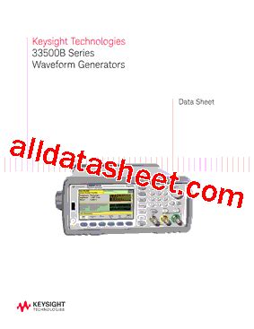 33500B Datasheet(PDF) - Keysight Technologies