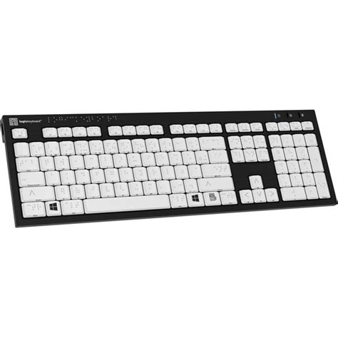 Logickeyboard Nero Slimline 6-Dot Braille LKB-BRAILLE-BJPU-US