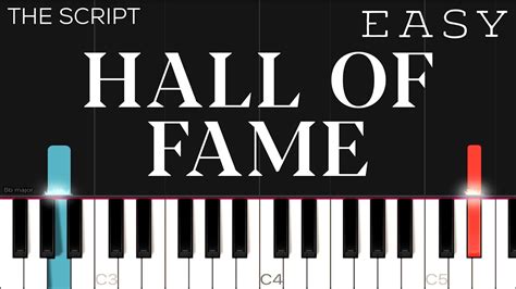 The Script - Hall Of Fame | EASY Piano Tutorial Acordes - Chordify