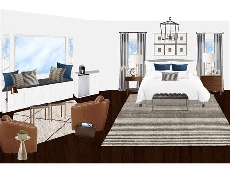 Clean, Transitional Master Bedroom - Virtual Interior Designer at Work - Interior Design Service ...