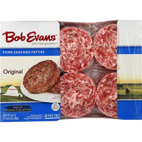 Bob Evans Original Pork Sausage Patties (18 each) - Instacart