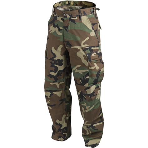 Helikon Tactical Bdu Combat Trousers Mens Hunting Cargo Pants Us Woodland Camo