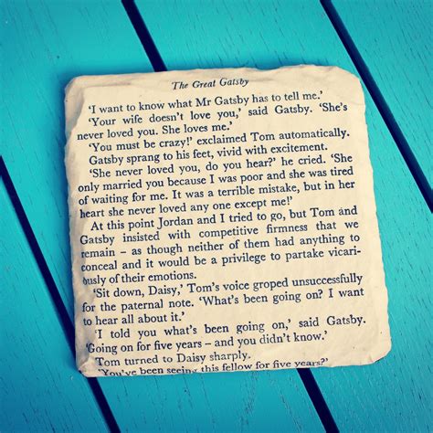 Set of 4 Recycled the Great Gatsby Book Page Coasters. Book Lover Gift. 1920s Style. Gatsby ...