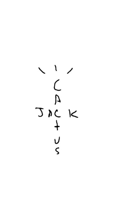 Download Cactus Jack Travis Scott Text Logo White Aesthetic Wallpaper | Wallpapers.com