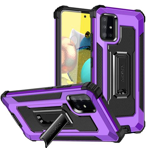 Samsung Galaxy A52 Case, Rosebono Hybrid Slim Colorful Armor Shockproof ...