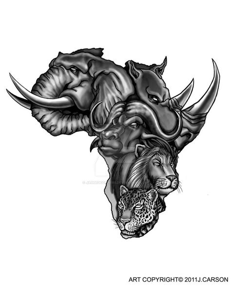 Tattoo Commission: Africa's Big Five