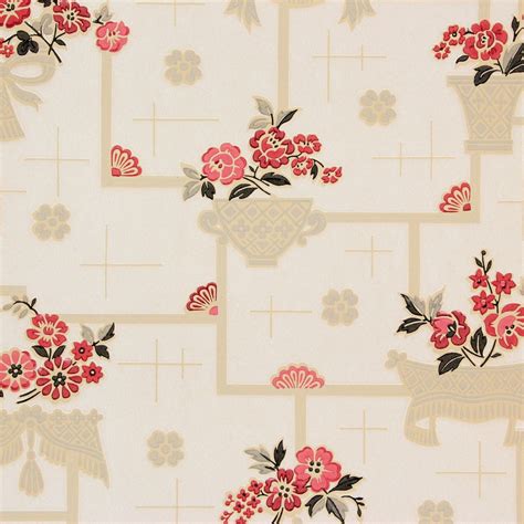 Red Floral Vintage Wallpapers - 4k, HD Red Floral Vintage Backgrounds ...