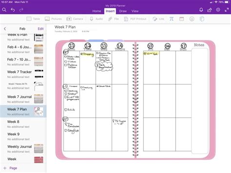 Task Management Onenote Planner Template