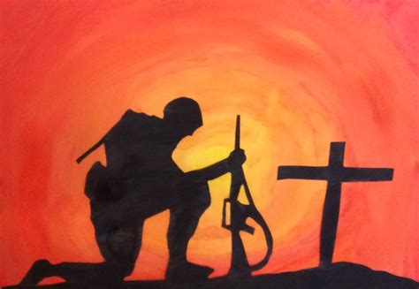 Remembrance Day art. Soldier. Silhouette. Remembrance Day Drawings, Remembrance Day Activities ...