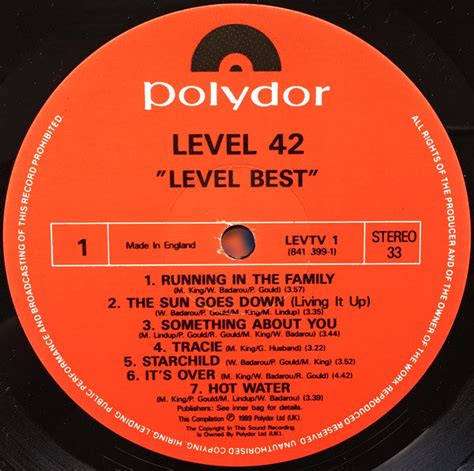 Buy Level 42 : Level Best (LP, Album, Comp, Glo) online for the lowest price at Strummer Room ...