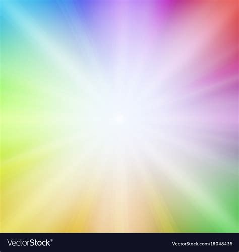 Bright light on rainbow background Royalty Free Vector Image