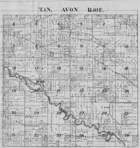 1922 Map Avon Twp