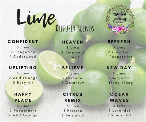 dōTERRA lime | Lime essential oil, Diffuser blends, Doterra diffuser blends