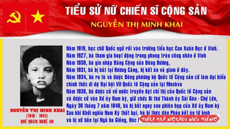 Tiểu Sử Đồng Chí NGUYỄN THỊ MINH KHAI - Nữ Chiến Sĩ Cộng Sản Việt Nam Đầu Tiên - YouTube