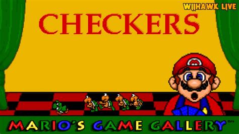 Mario's Game Gallery - # 1 - Checkers | Live Let's Play [Deutsch] - YouTube