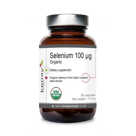 Selenium 100 µg organic, 60 capsules | dietary supplement | Kenay Europe