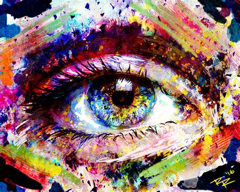 Eye Art 1 Painting by Pat Spark - Pixels