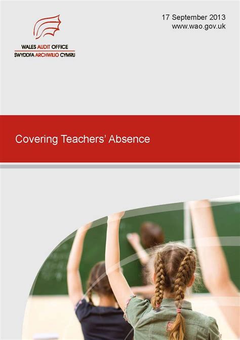 Key Report: The Covering Teachers Absence reports issued jointly by Wales Audit Office and Estyn ...