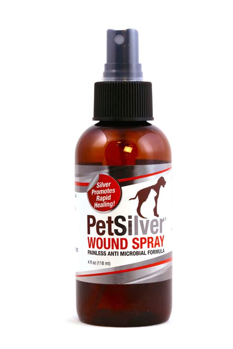 PetSilver Wound Spray with Chelated Silver |Antimicrobial Wound Care for Cats, Dogs and Horses ...