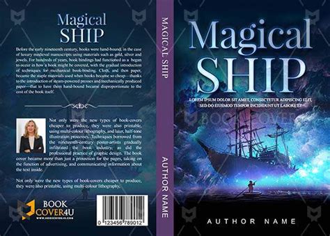 Fantasy Book cover Design - Magical Ship