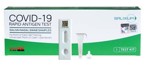 Salixium COVID-19 Rapid Antigen Test Saliva/Nasal Swab Samples (Home ...