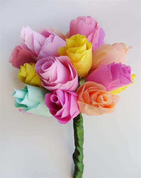 Custom Tissue Paper Flower Bouquet Large by purposelypaper on Etsy, $55.00 | Paper flowers ...