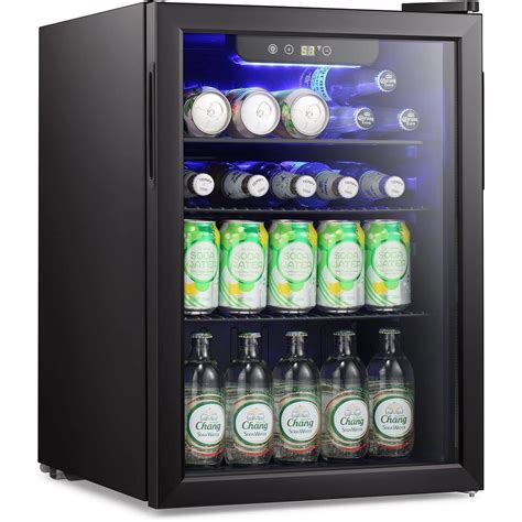 Antarctic Star Beverage Refrigerator Cooler-120 Can Mini Fridge Glass Door for Soda Beer or Wine ...