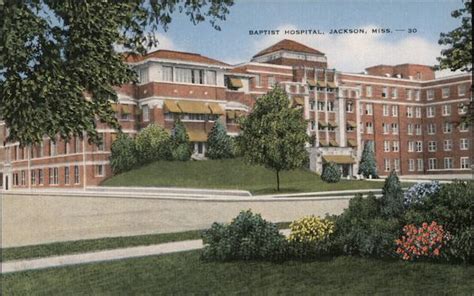 Baptist Hospital Jackson, MS Postcard