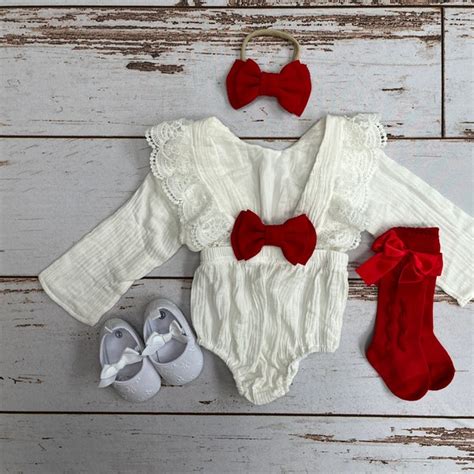 Baby Girl Christmas Outfit - Etsy