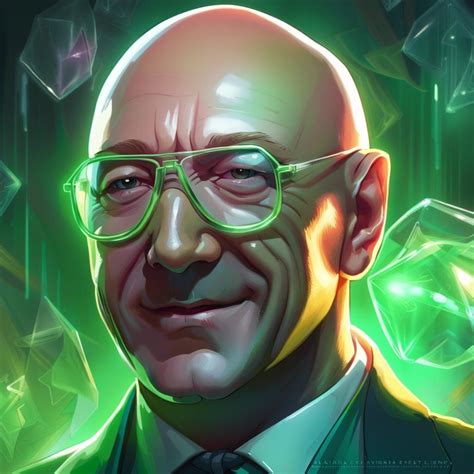 Kevin Spacey as Lex Luthor, wearing glowing kryptonite glasses, bald head, grinning - AI ...