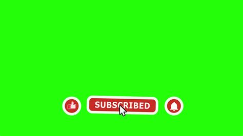 Animation Button Subscribe on Green Screen Suitable For Video Channel 6299136 Stock Video at ...