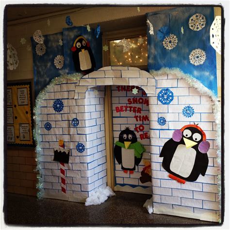 Winter wonderland classroom door. Definitely appropriate this week! | Winter classroom ...