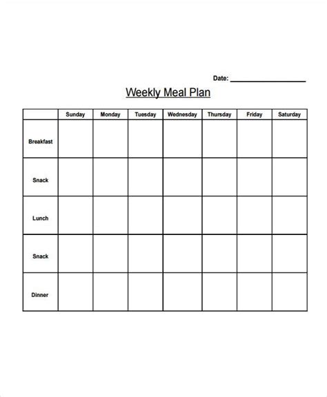 Pin by M Brhm on Instagram editing | Meal planning template, Weekly ...