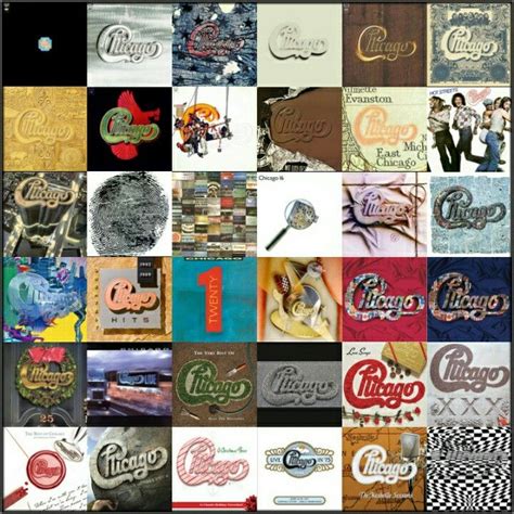 Chicago The Band Album Collage | Chicago the band, East chicago, Chicago