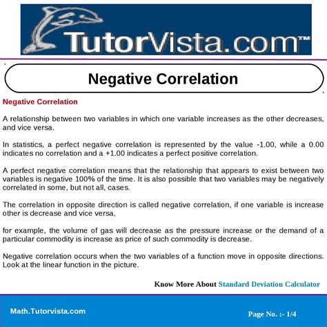 Negative Correlation by tutorvista team - Issuu