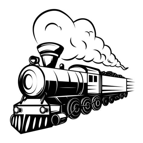 steam train vector - Clip Art Library