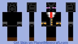 Tuxedo Enderman Minecraft Skin