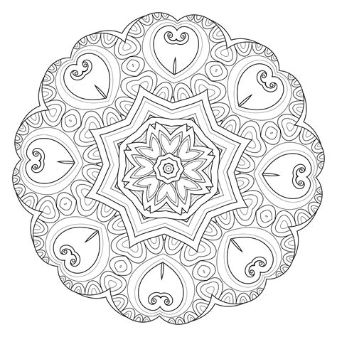 Mándalas para colorear, dibujos mandalas para imprimir