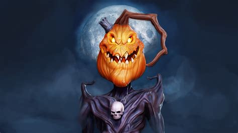 Halloween Special Pumpkin King 3D Render, Digital Art by Khatri3d