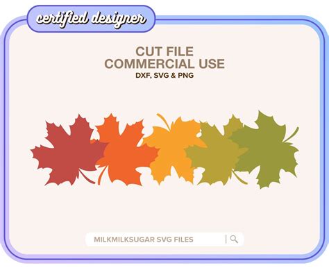 FALL LEAVES SVG Cut File for Cricut or Silhouette Fall Leaf - Etsy