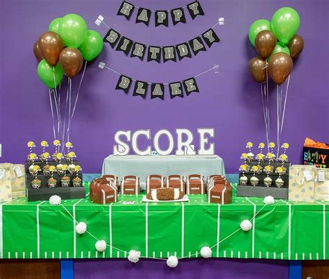 Kid's Football Party Decorations - Craving some Creativity