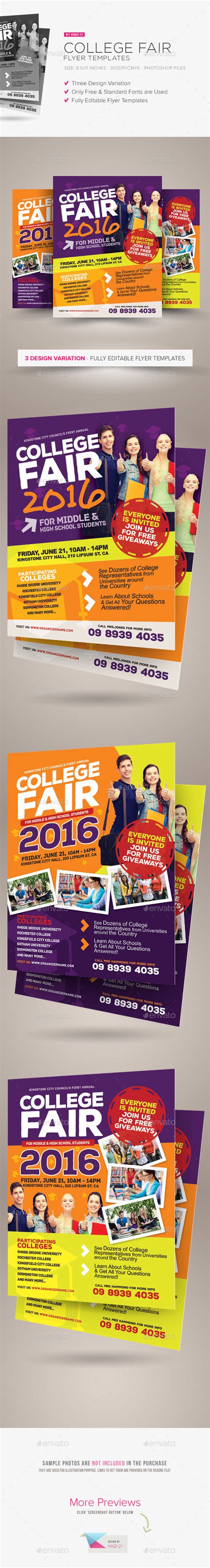 College Fair Flyer Templates on Behance