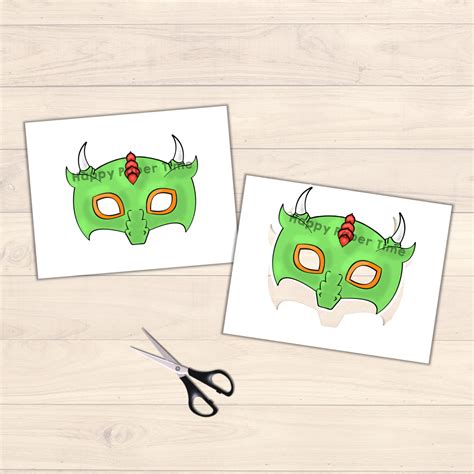 Monster Paper Mask Printable Fairytale Craft Activity Costume | Made By ...