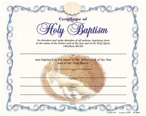 Free Printable Certificate Of Baptism