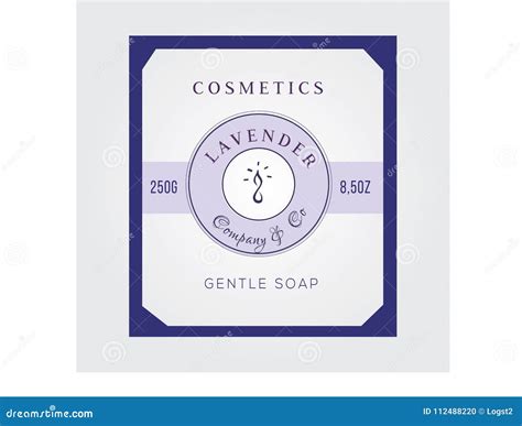 Soap label vector design stock vector. Illustration of beauty - 112488220